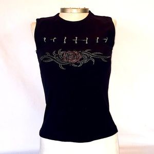 Biker Design Women's Sleeveless Top